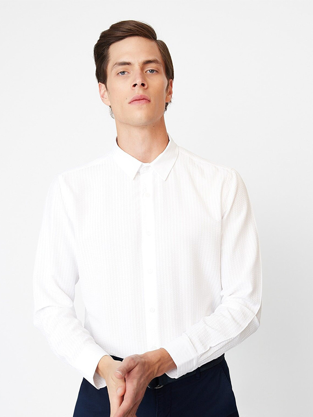 Trendyol Men Striped Formal Shirt