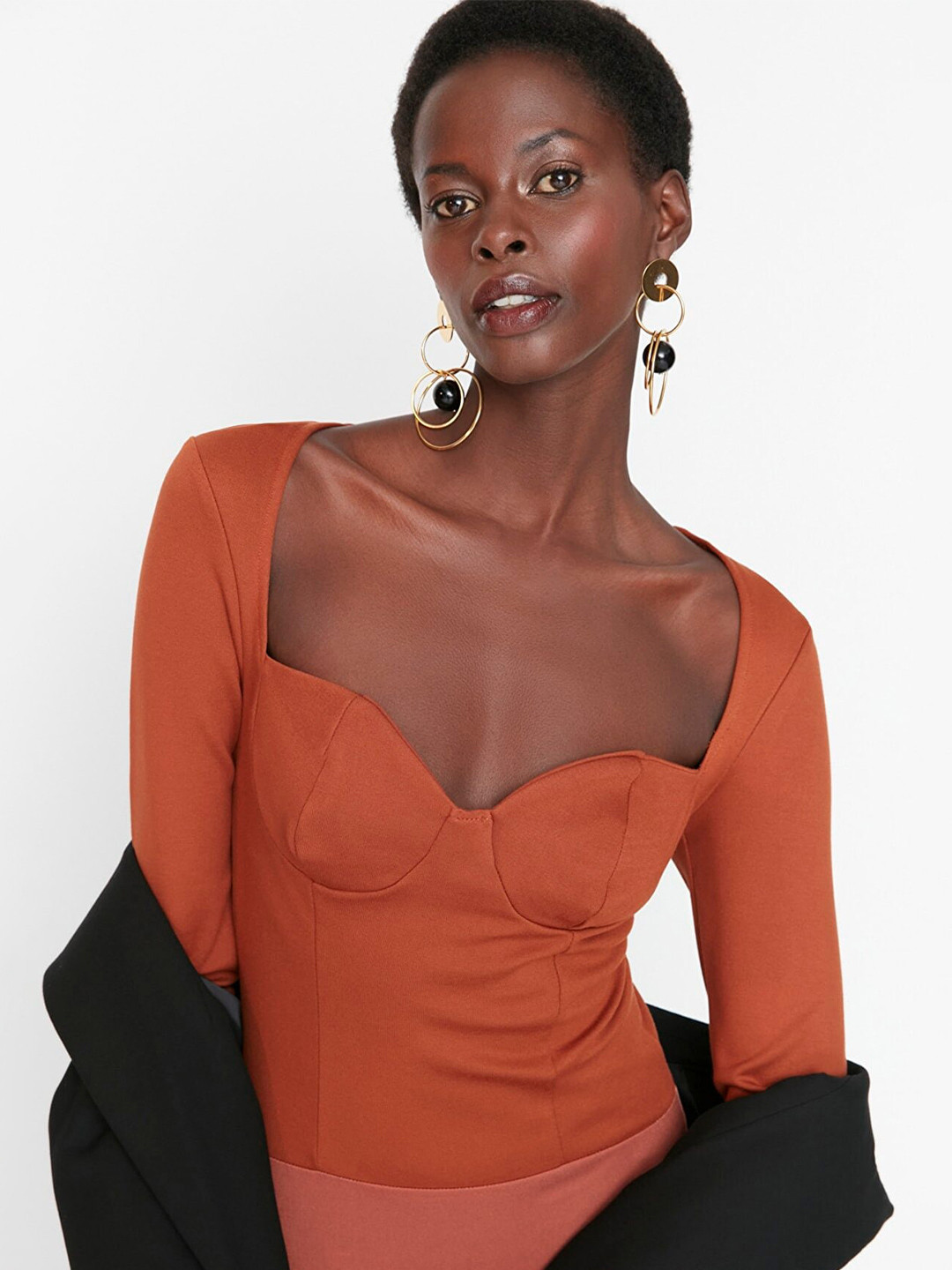 Trendyol Sweetheart Neck Top