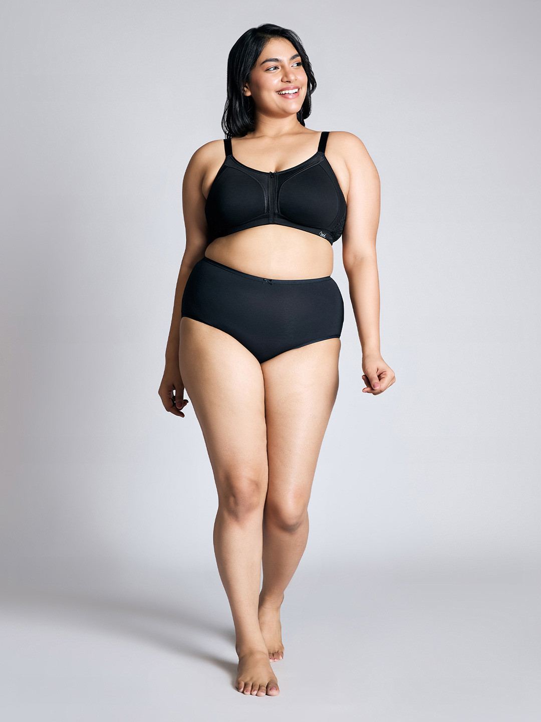 Nykd Plus Size Seamless Full Support M-Frame Cotton Full Coverage Bra - NYB101