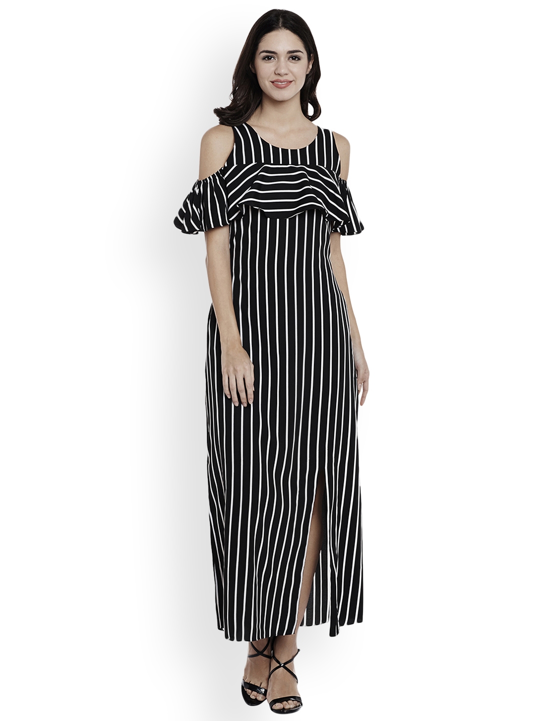striped dress myntra
