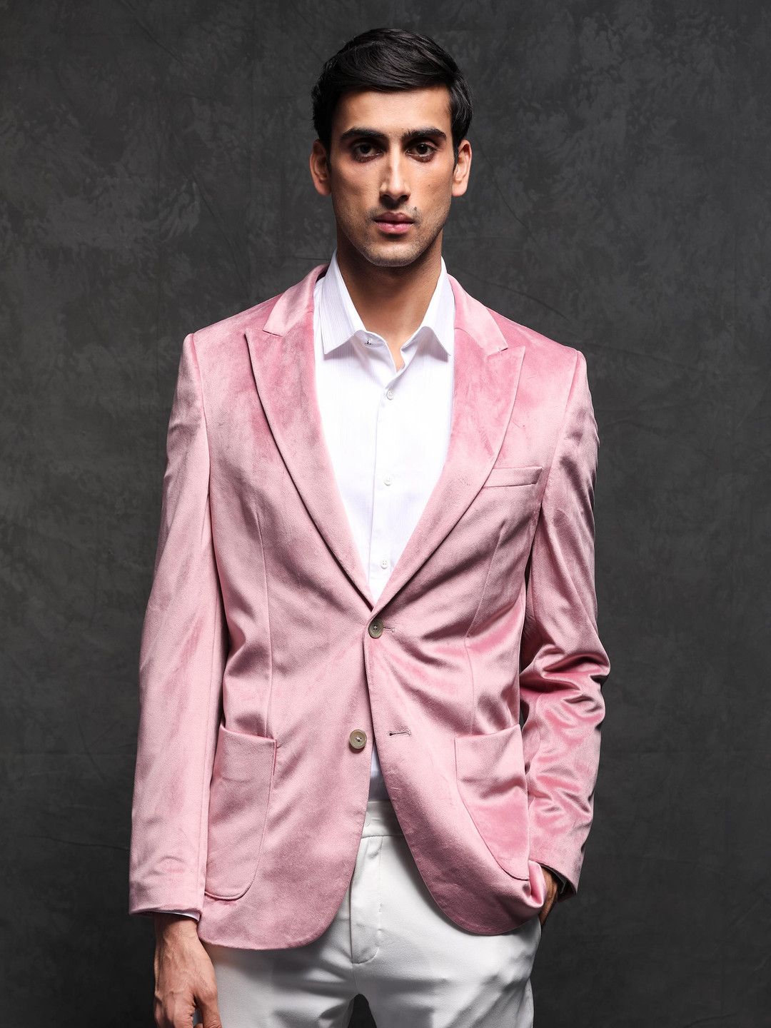 RARE RABBIT Men Mazey Tailored Fit Single-Breasted Blazer