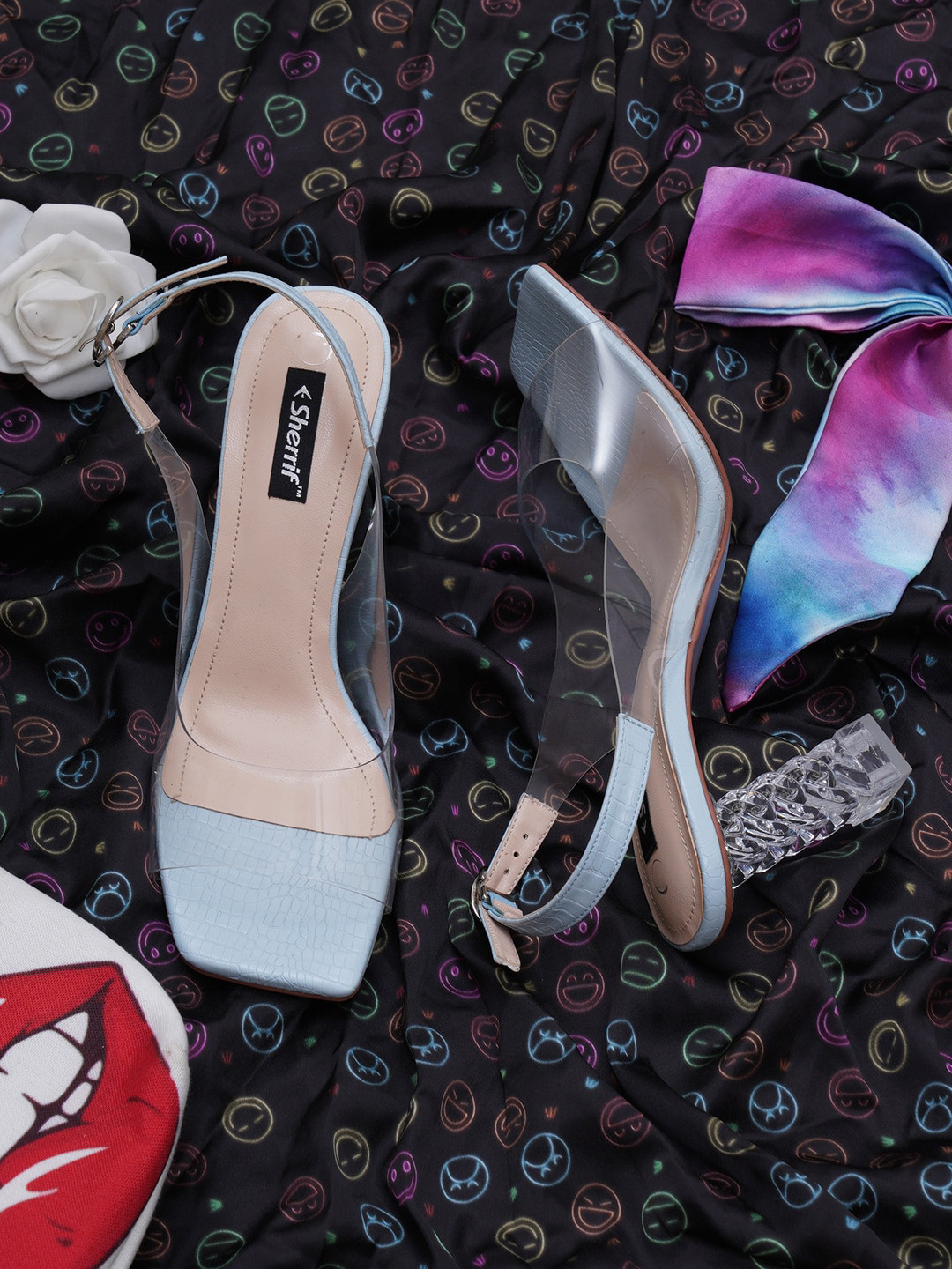 Sherrif Shoes Square Toe Block Heels