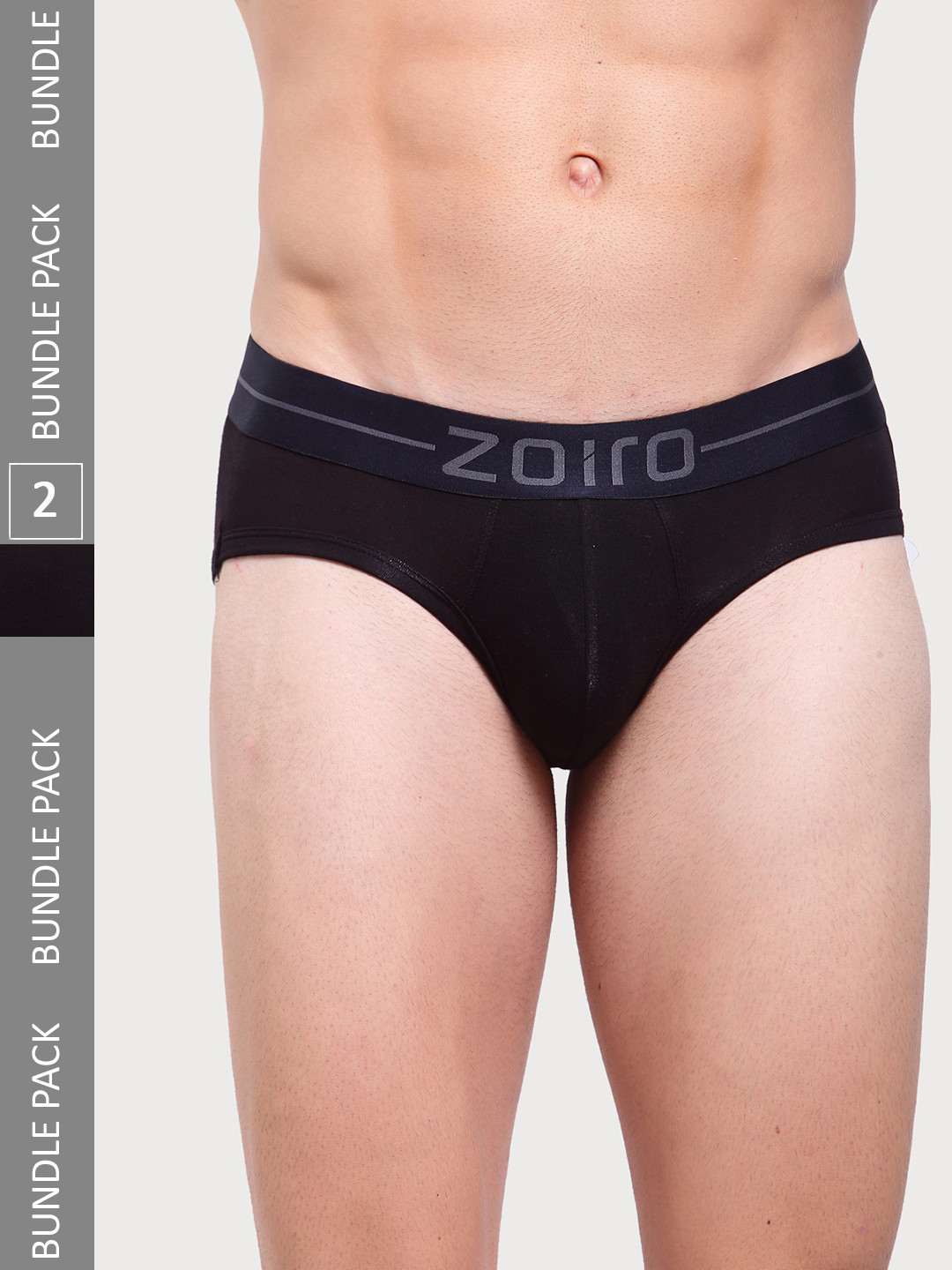 Zoiro Men Pack Of 2 Deo-Soft Basic Briefs