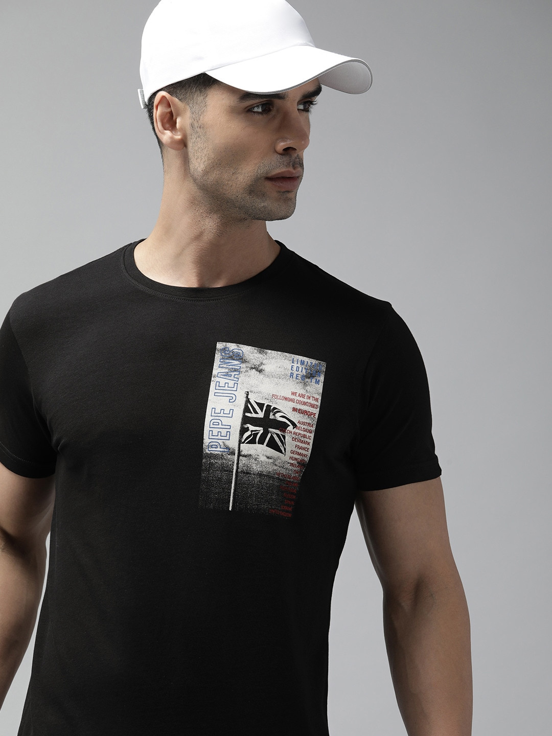 Pepe Jeans Graphic Printed Pure Cotton Slim Fit T-shirt