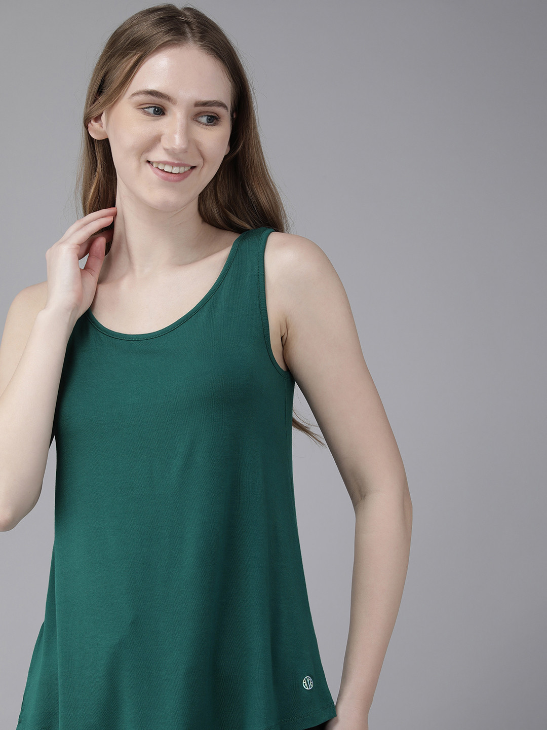 Van Heusen Women June Bug Solid Ultra Soft Scoop Neck Lounge Tank Top