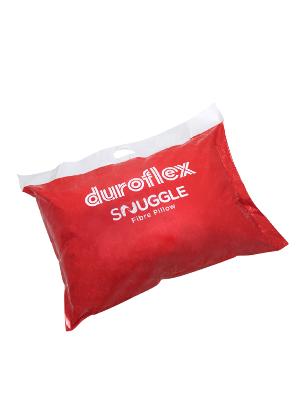 Durofle x White Solid Polyester Medium Fibre Sleep Pillow-61 x 40 x 5 cm