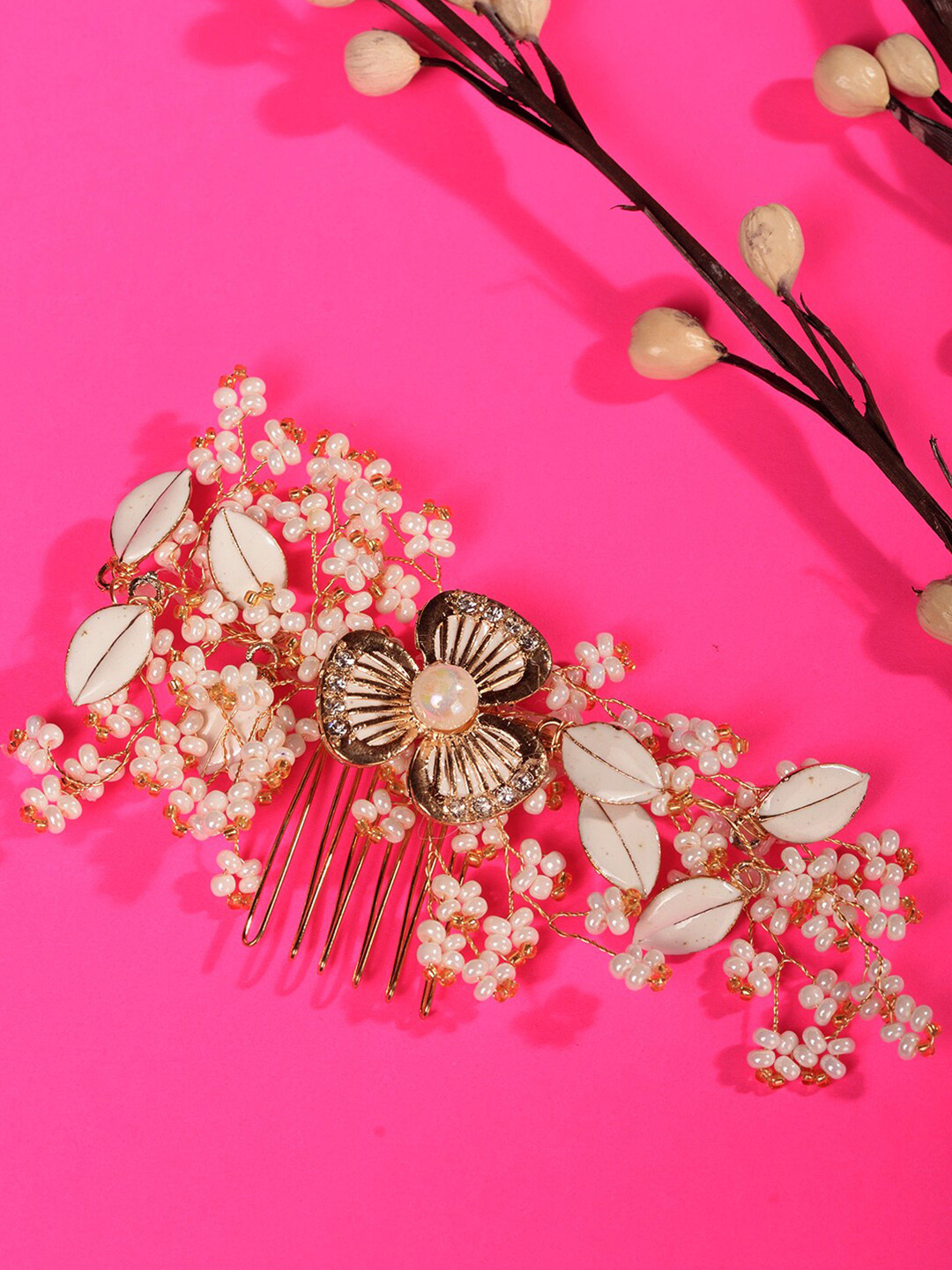 Saraf RS Jewellery Women Beaded Comb Pin