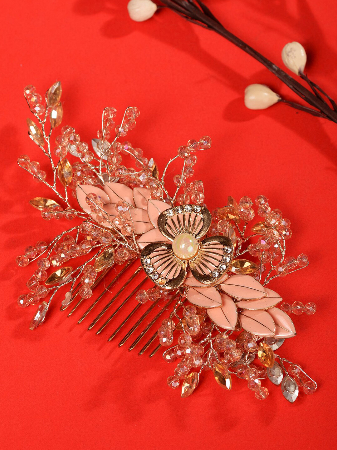 Saraf RS Jewellery Women Beaded Comb Pin