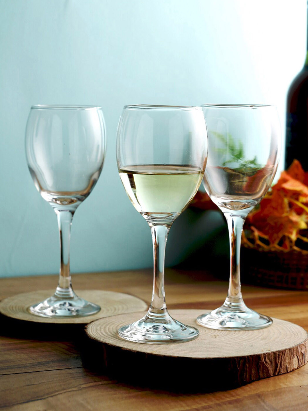 Uniglass Set of 6 Bulgarian Imported Dishwasher Safe Alex White Wine Glasses - 250 ml