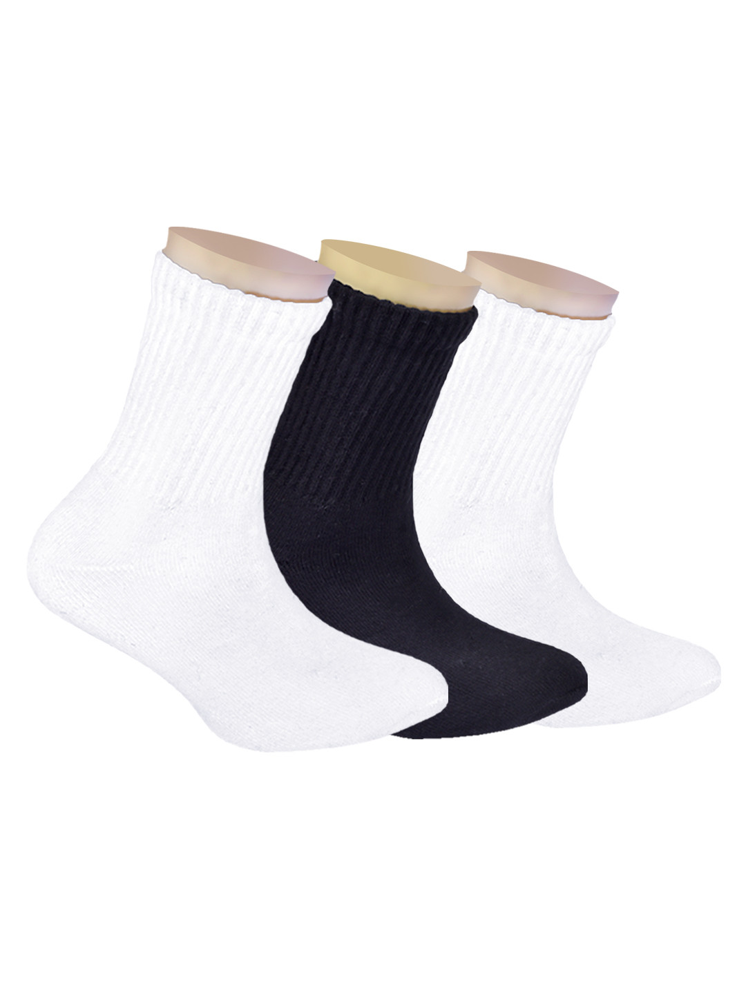 FOOTPRINTS Kids Pack of 3 Calf-Length Bamboo Socks