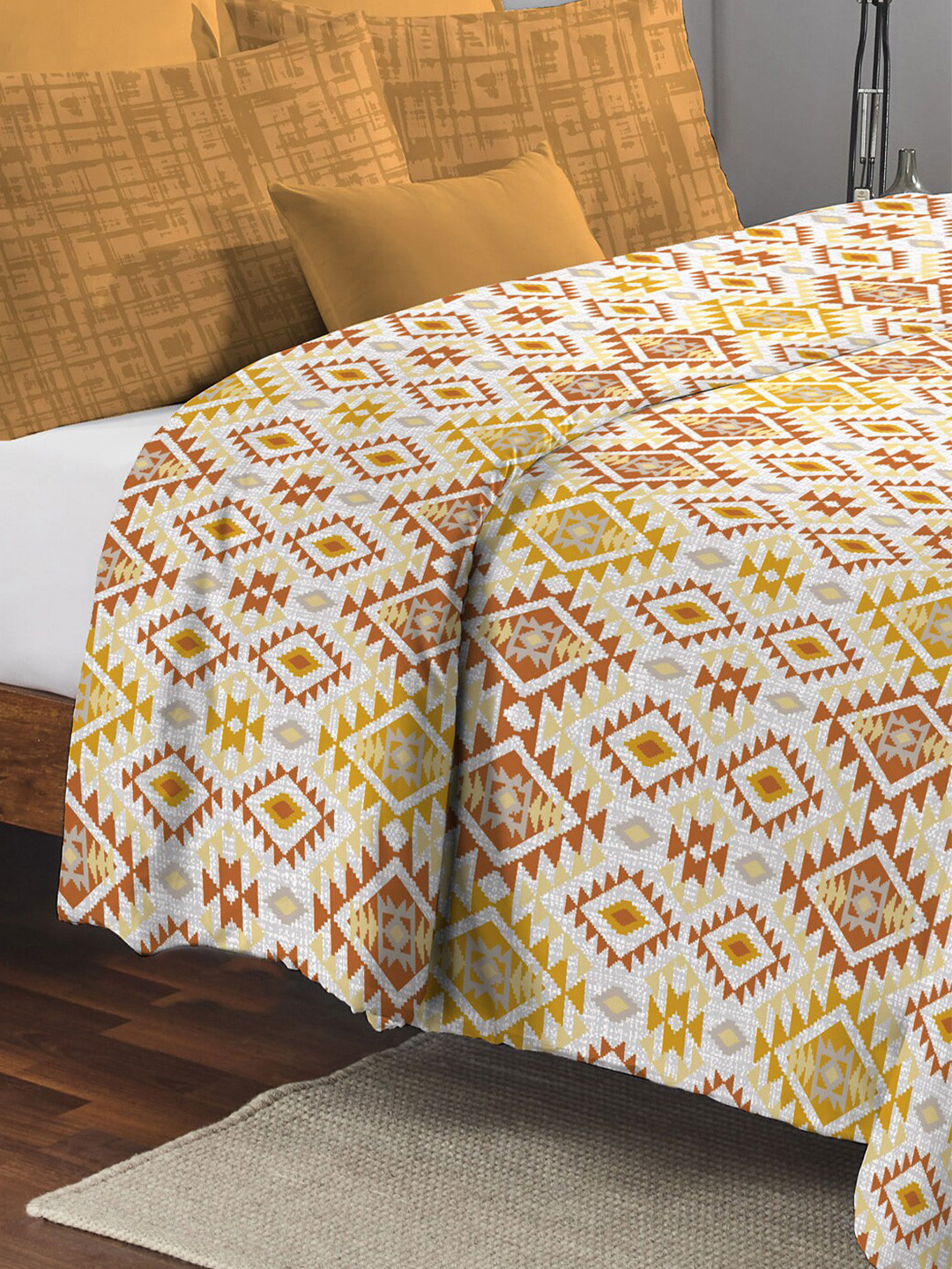 MYTRIDENT Feather Tales Mild Winter 150 GSM Pure Cotton Double Bed Comforter