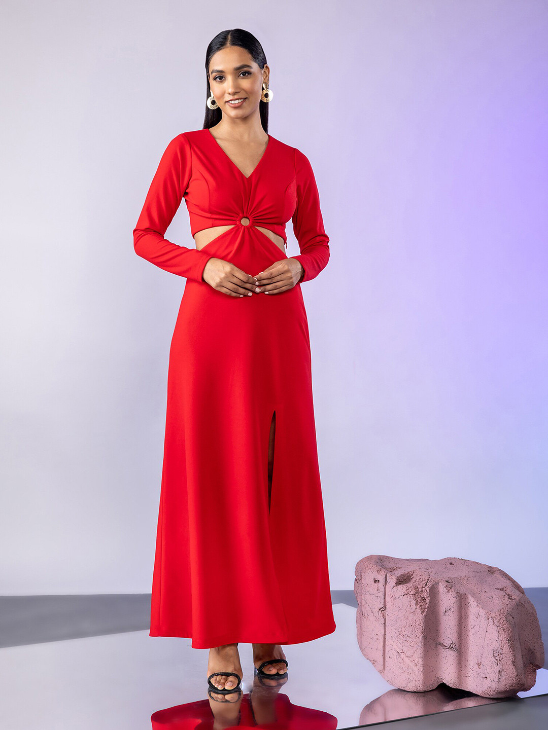 20Dresses  V-Neck Cut Out Maxi Dress