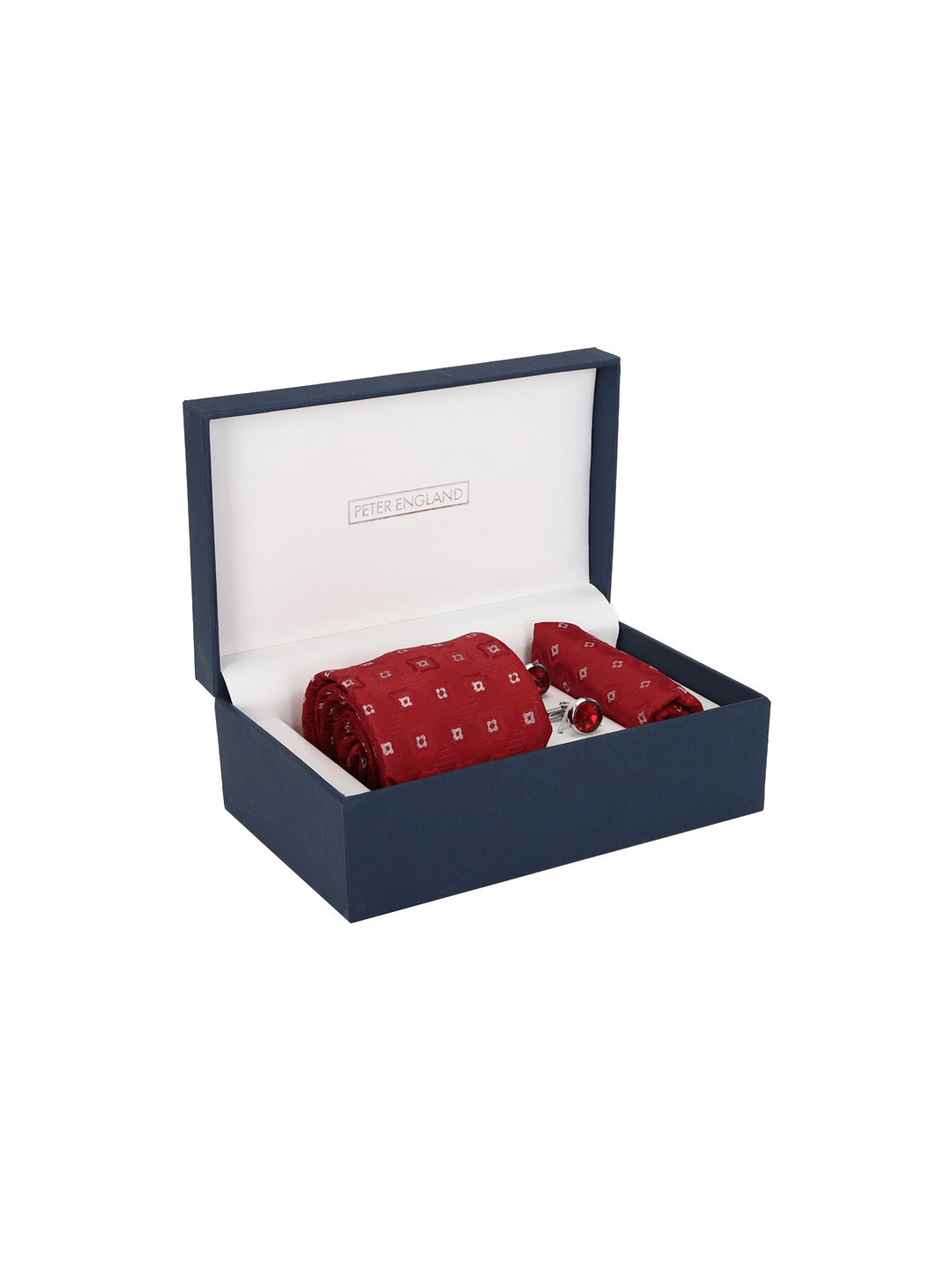 Peter England Men Embroidered Accessory Gift Set