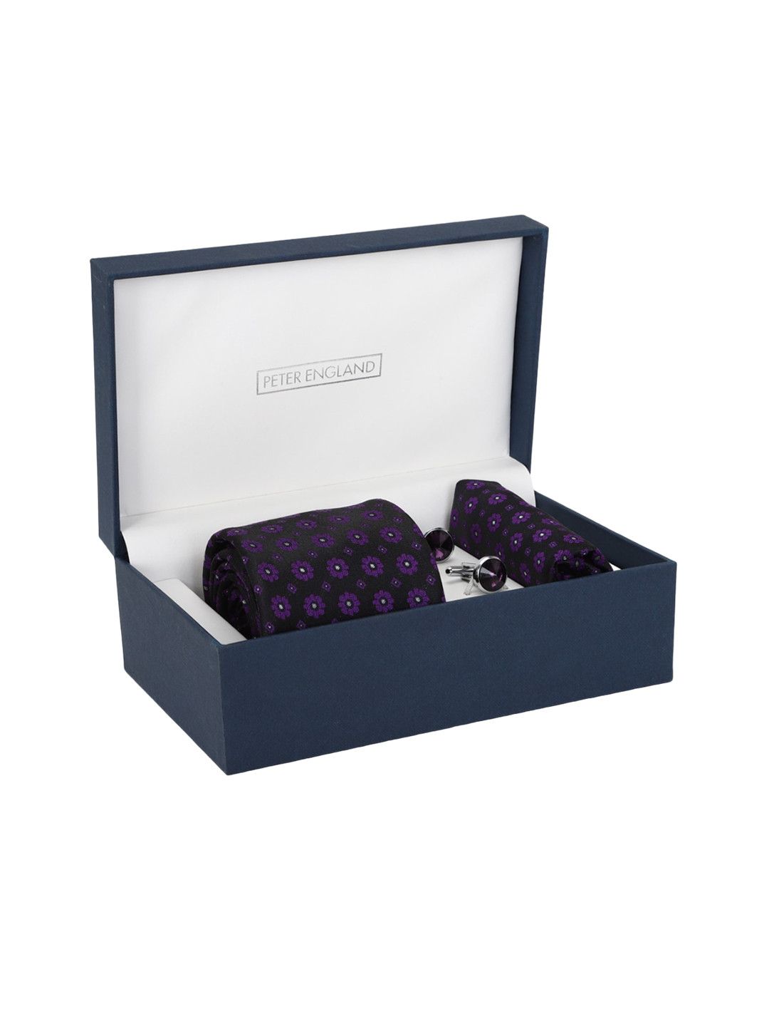 Peter England Men Printed Accessory Gift Set RNPC52293569