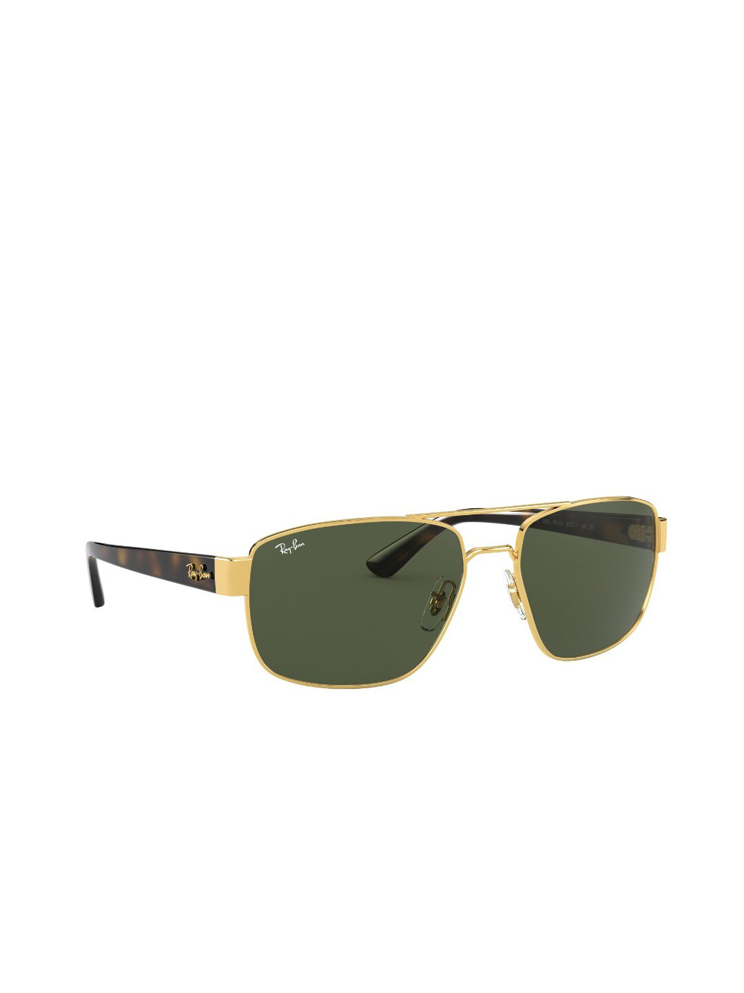 Ray-Ban Men UV Protected Green Lens Irregular Sunglasses - 0RB3663001/3160
