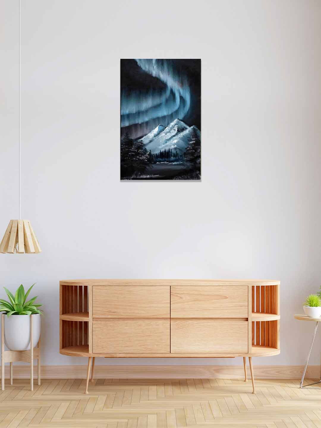 RANGOLI Stretched Mountains Canvas Rectangle Wall Square Paintings Wall Art-18.1 x 12.2In