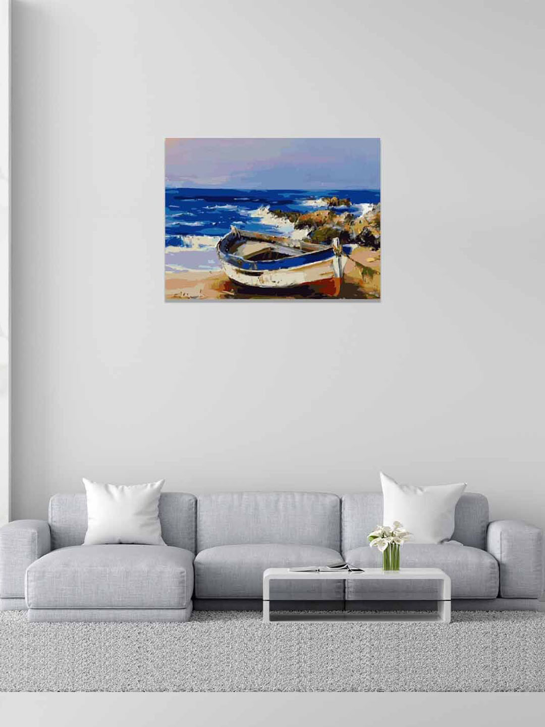 RANGOLI Canvas Wall Rectangle Paintings Wall Art -18 x 12 In