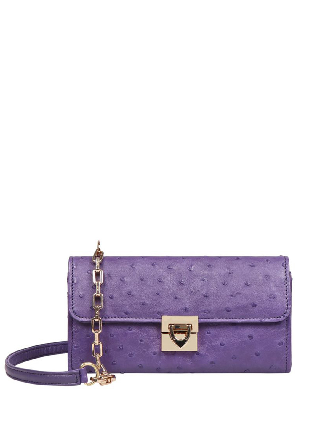 Hidesign Leather Textured Envelope Clutch