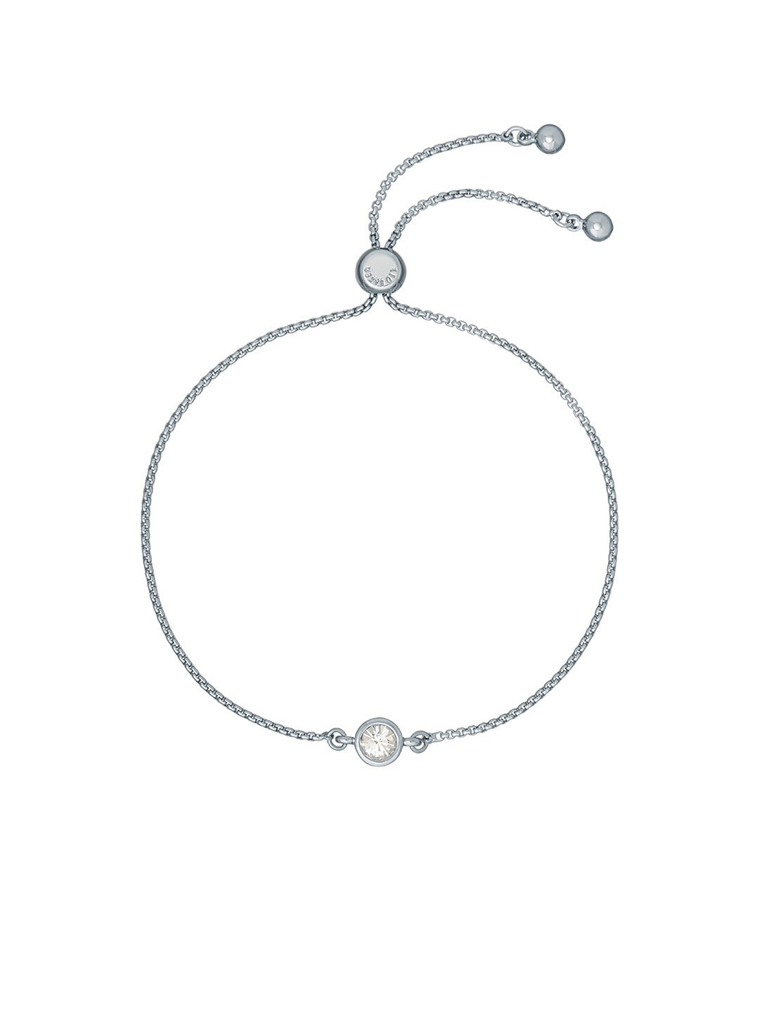 Ted Baker Women Plain Crystal Brass Link Bracelet