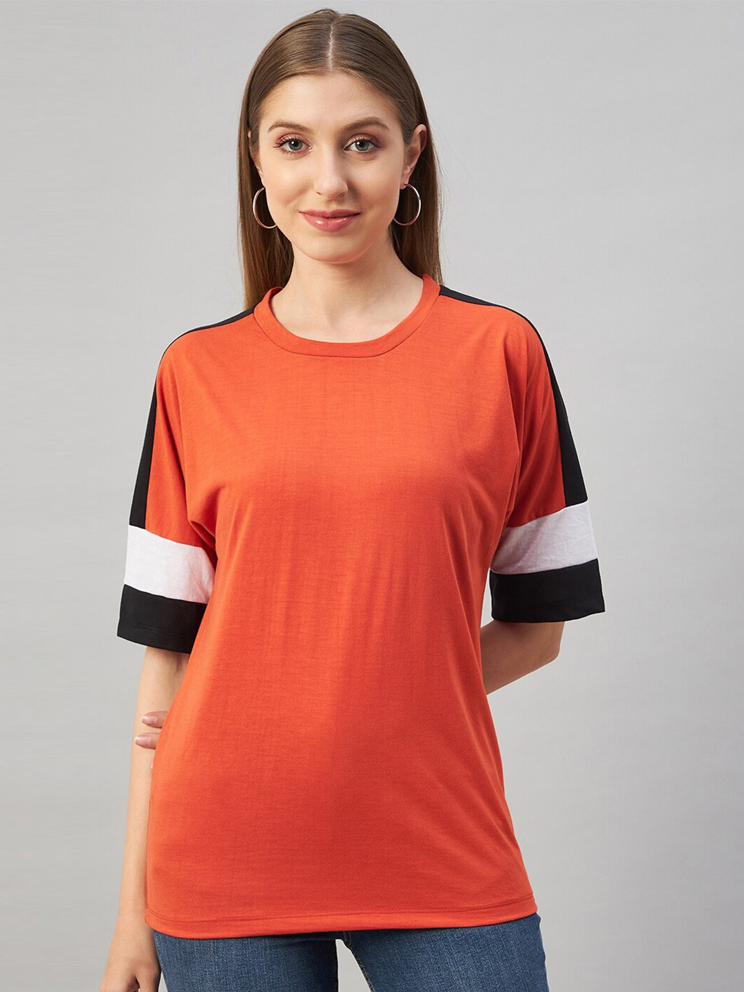 Austin wood Round Neck Cotton Top