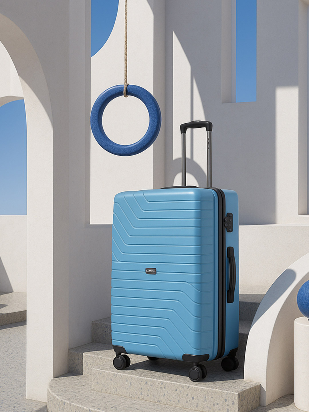 CARRIALL Hard-Sided Large Trolley Suitcase