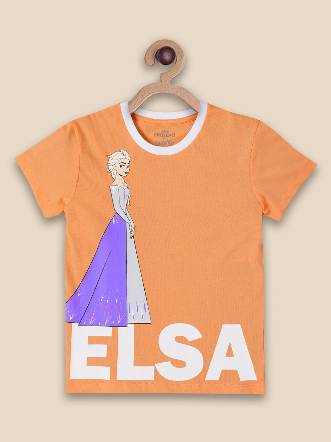 Kids Ville Frozen Printed Regular Fit Tshirt
