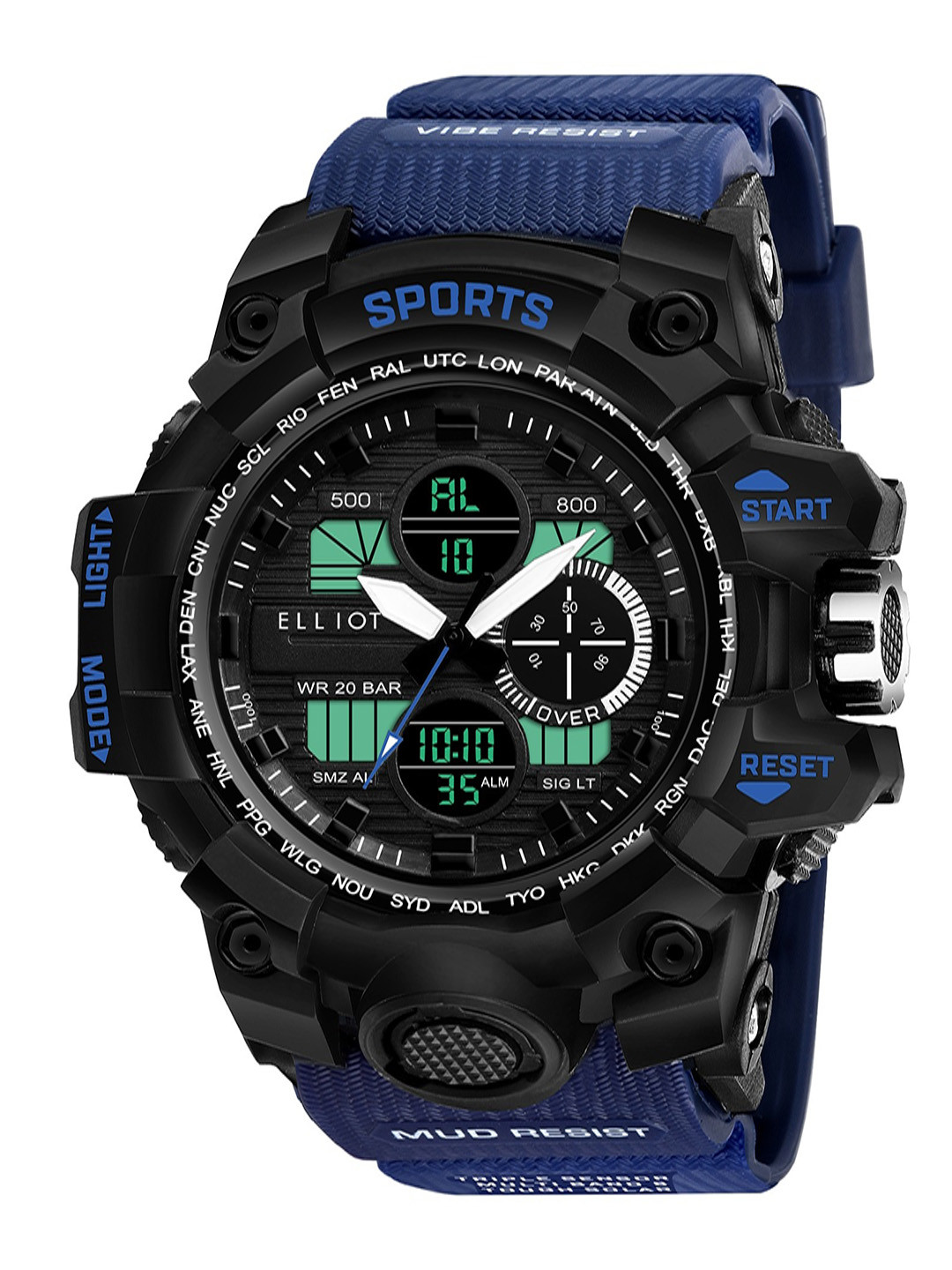 Walrus Men Patterned Dial & Analogue and Digital Sports Watch EWTM-SPORTS-IV-020302