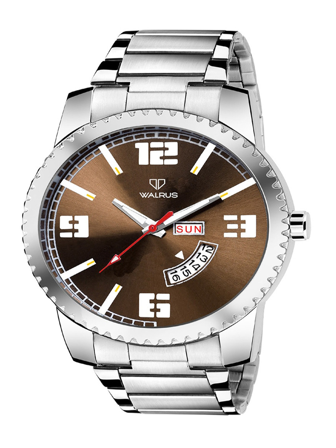 Walrus Men Brass Stainless Steel Bracelet Style Straps Analogue Watch WWTM-INVC-IV-090707