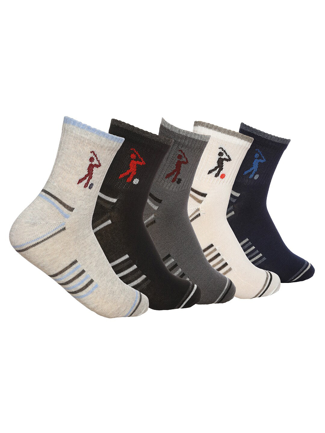 MARC Men Pack Of 5 Calf-Length Socks