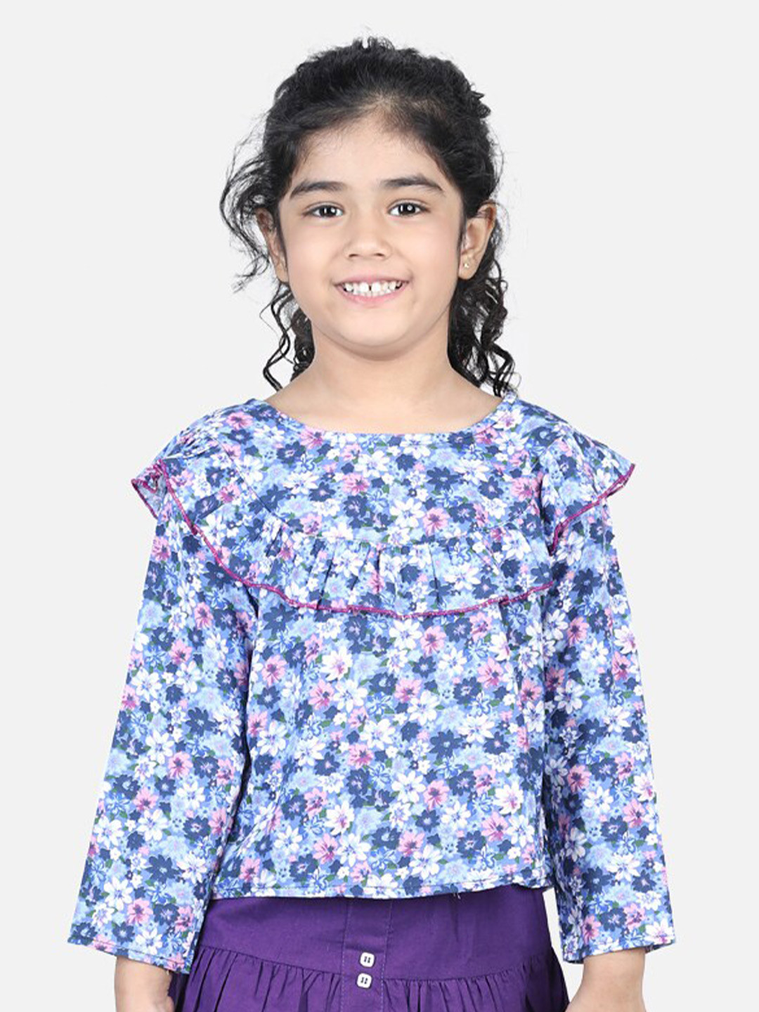 AWW HUNNIE Floral Print Cotton Top