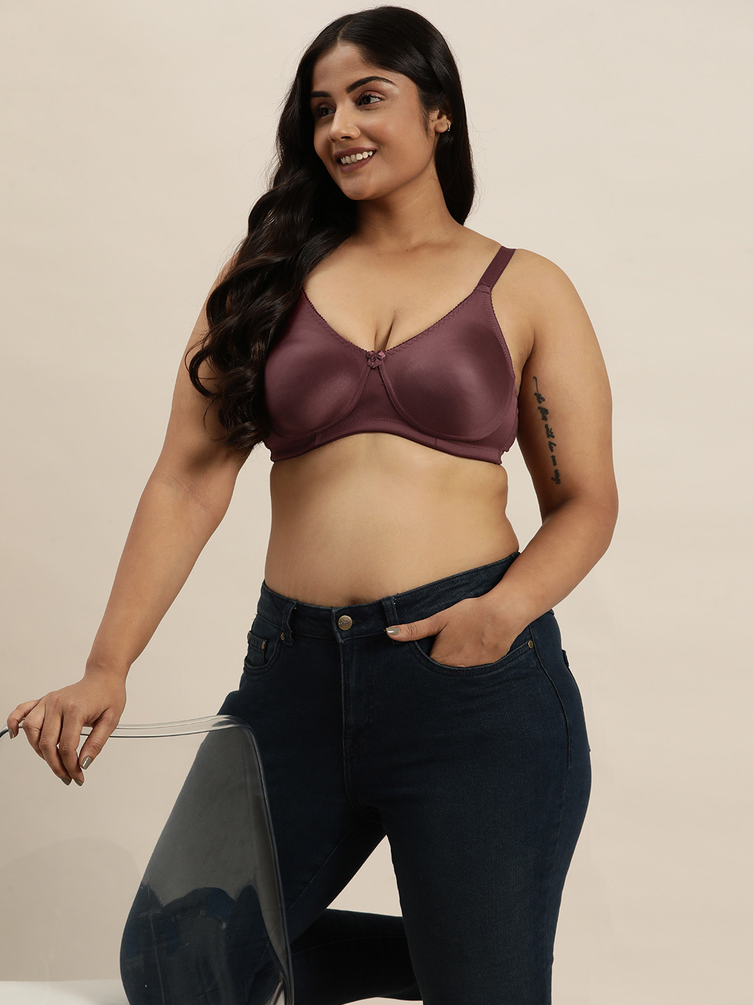 Sztori Plus Size Medium Coverage T-Shirt Bra