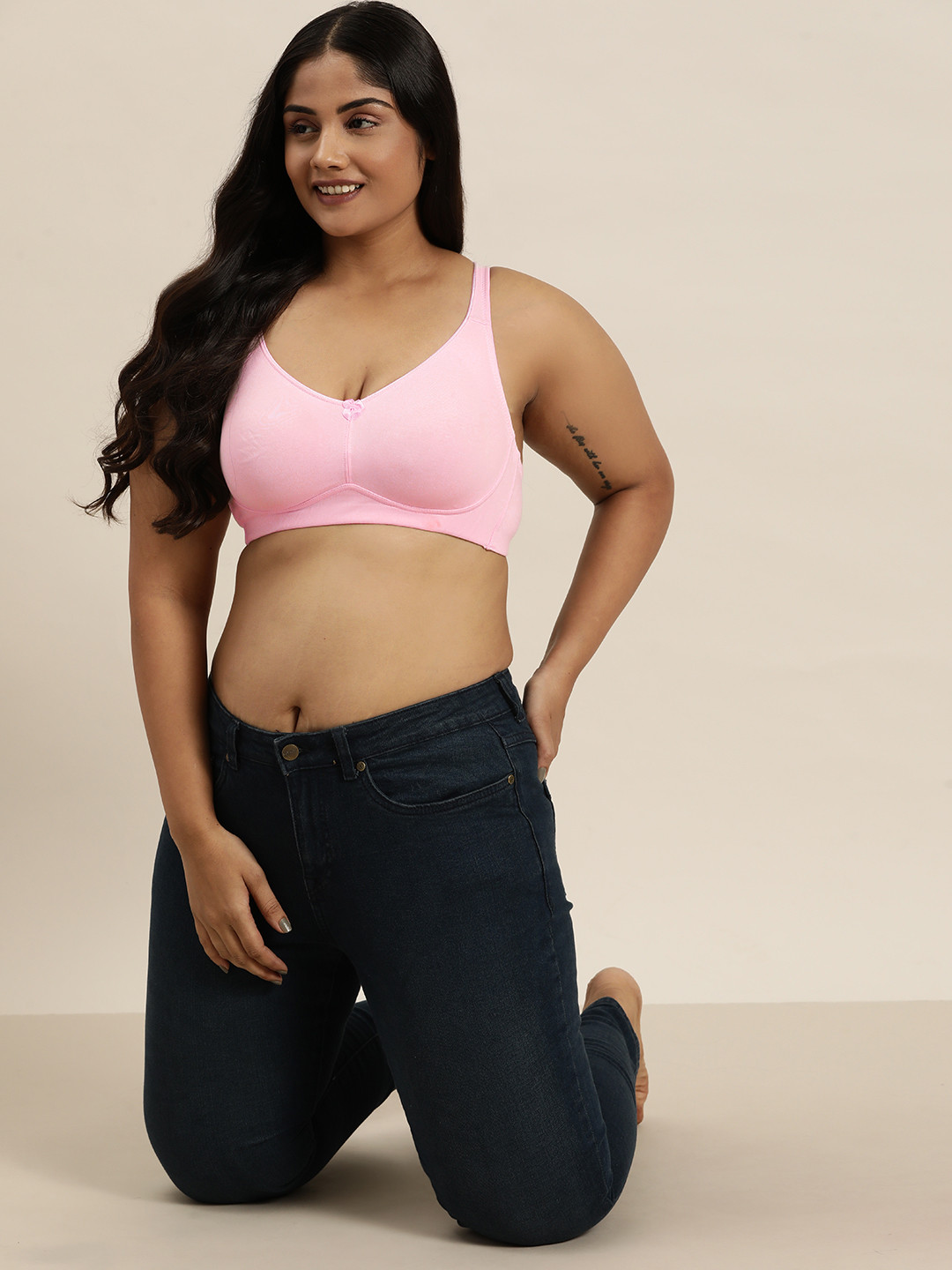 Sztori Plus Size Medium Coverage T-Shirt Bra