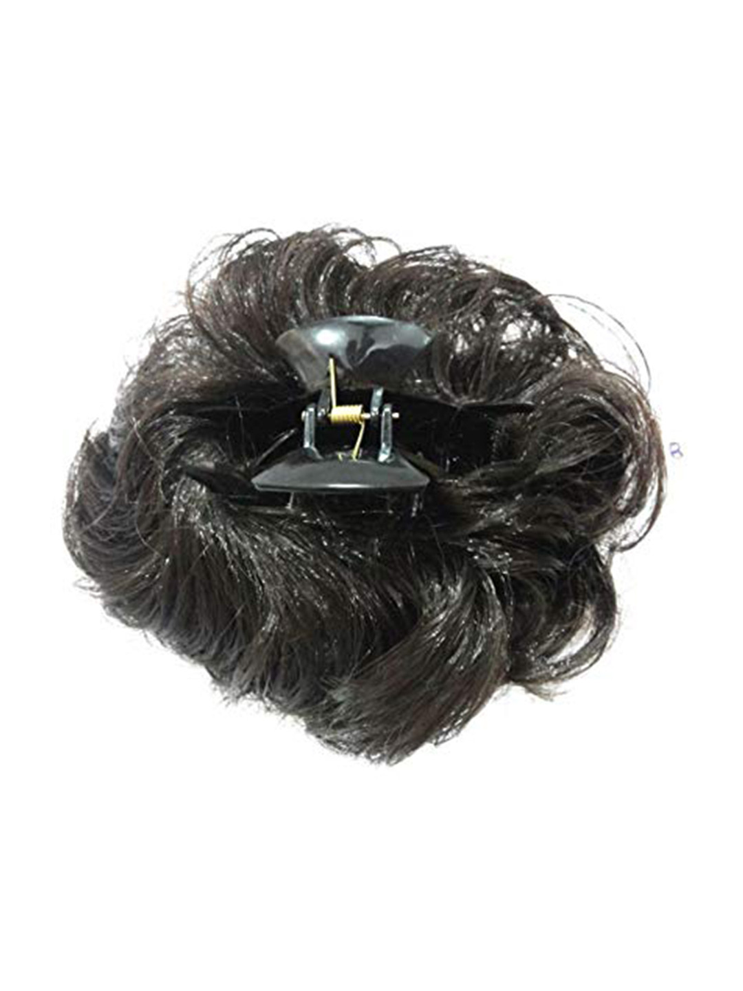 CHRONEX Synthetic Nylon Juda Bun Extension Hair Clutcher - Black