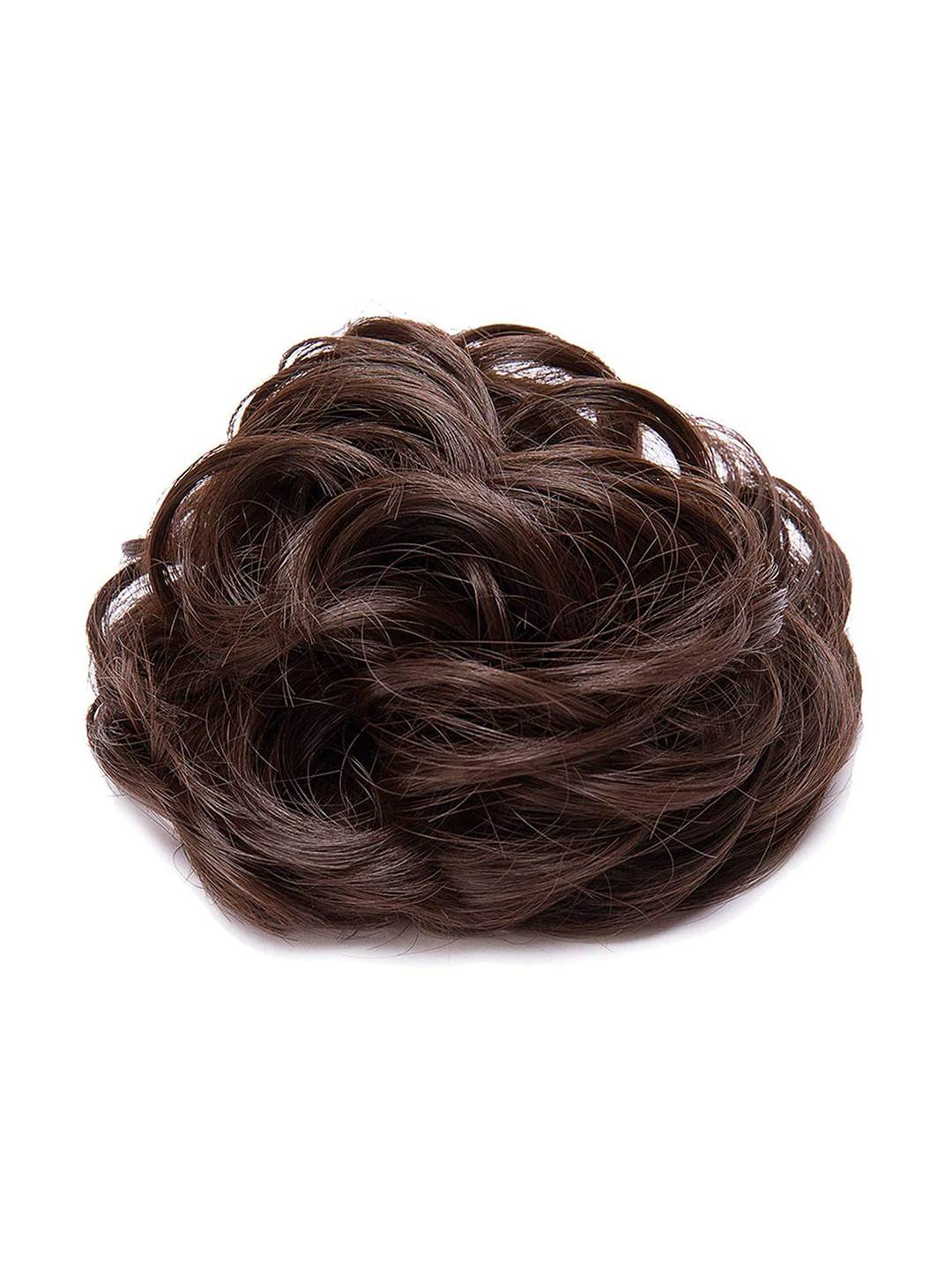 Chronex  Synthetic Hair Messy Juda Band Bun Maker Hair Extension- Natural Brown