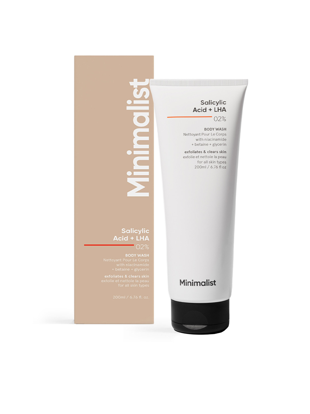Minimalist Salicylic Acid & LHA 2% Body Wash - 200 ml