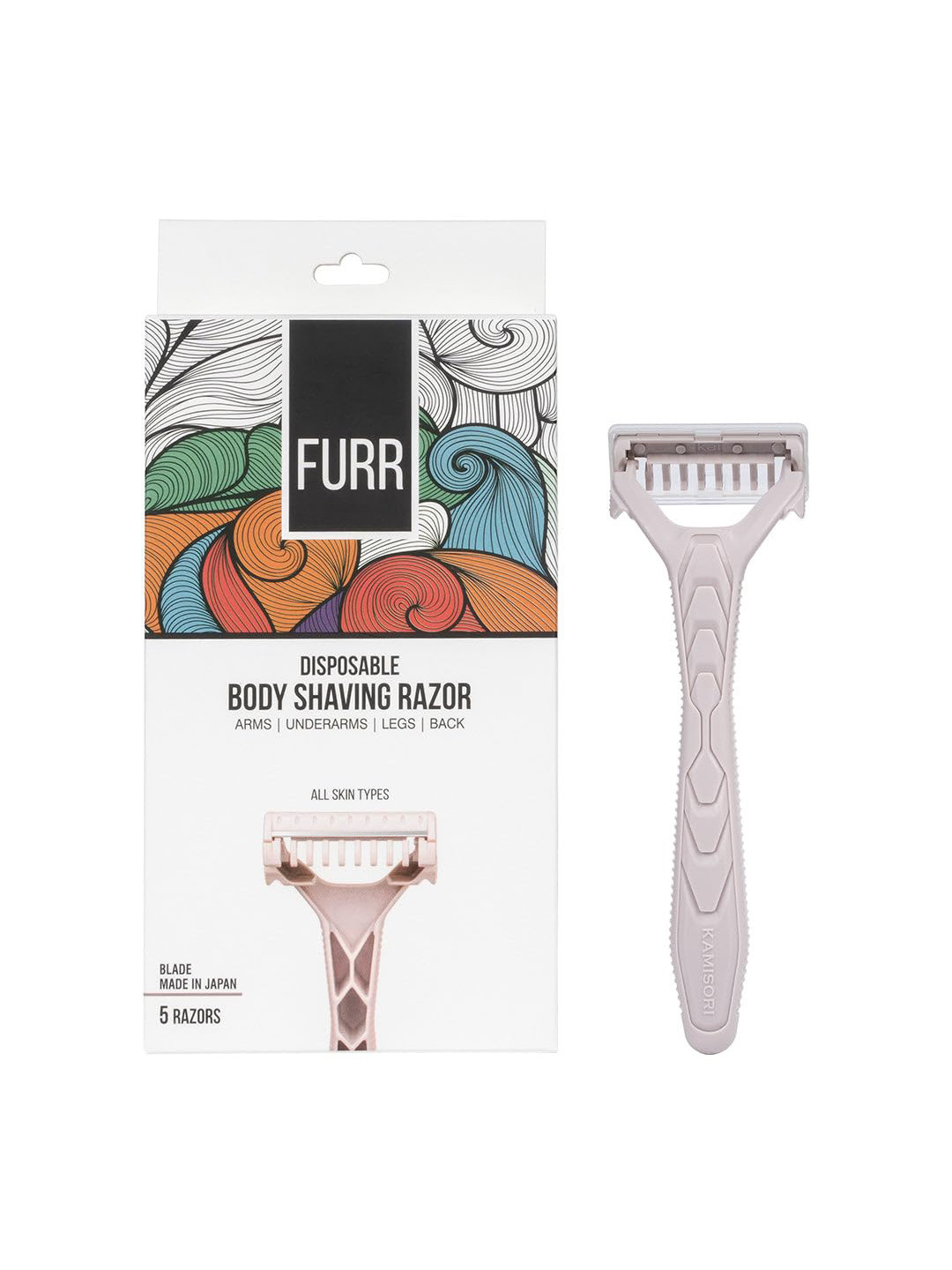 PEESAFE FURR Disposable Body Shaving Razors - 5 Pcs