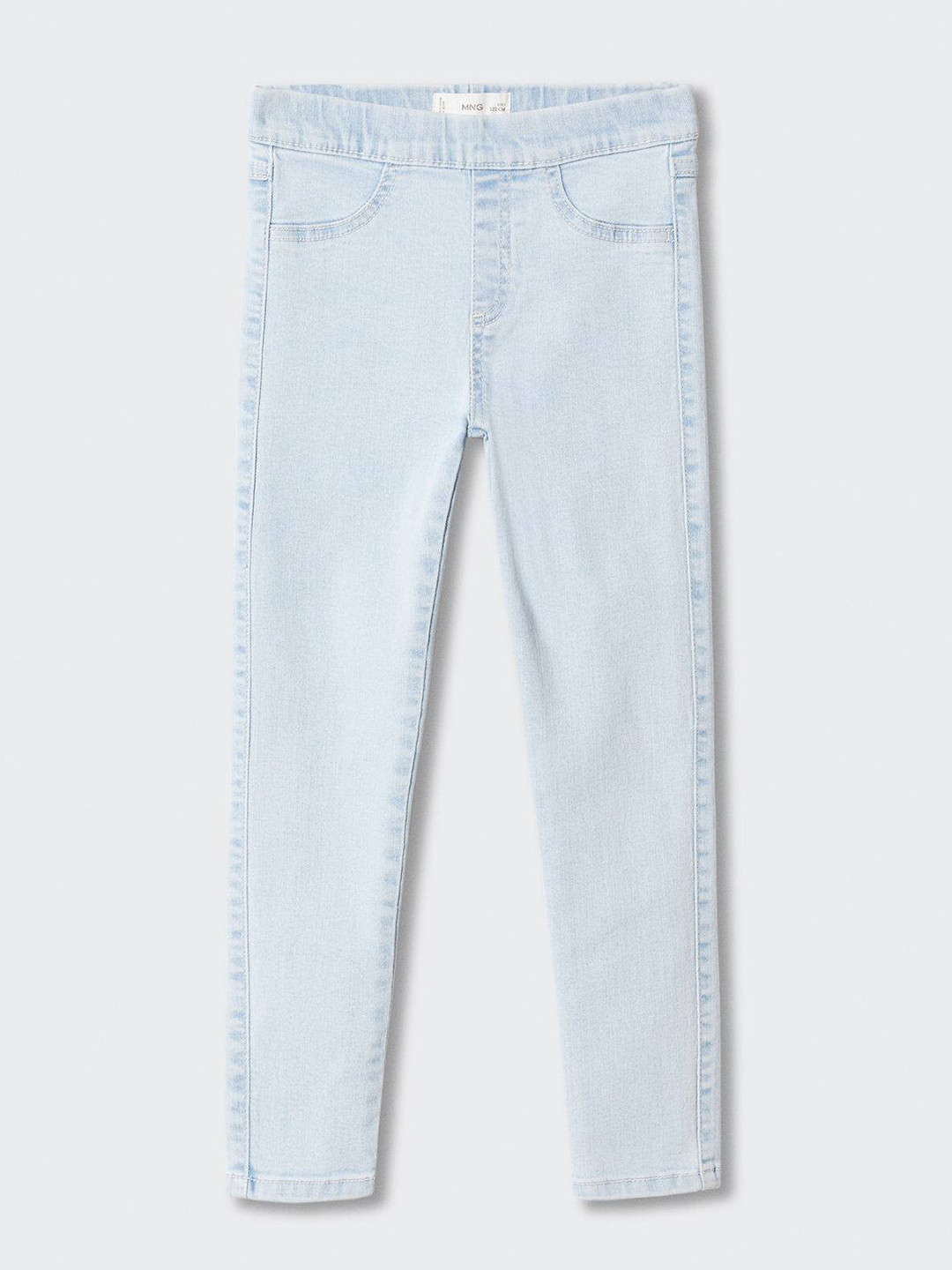 Mango Kids Girls High-Waist Sustainable Denim Jeggings