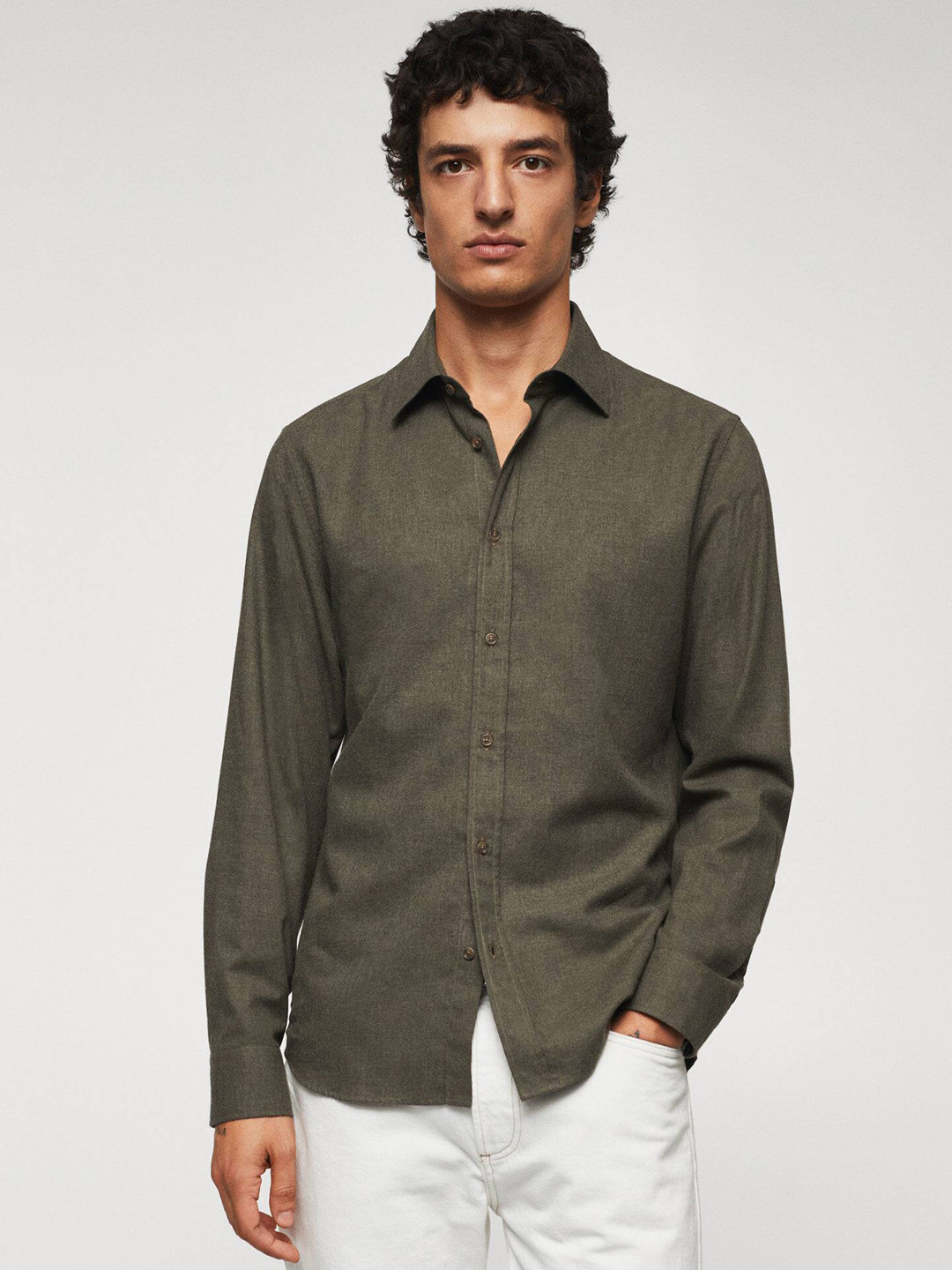 MANGO MAN Slim Fit Pure Cotton Shirt
