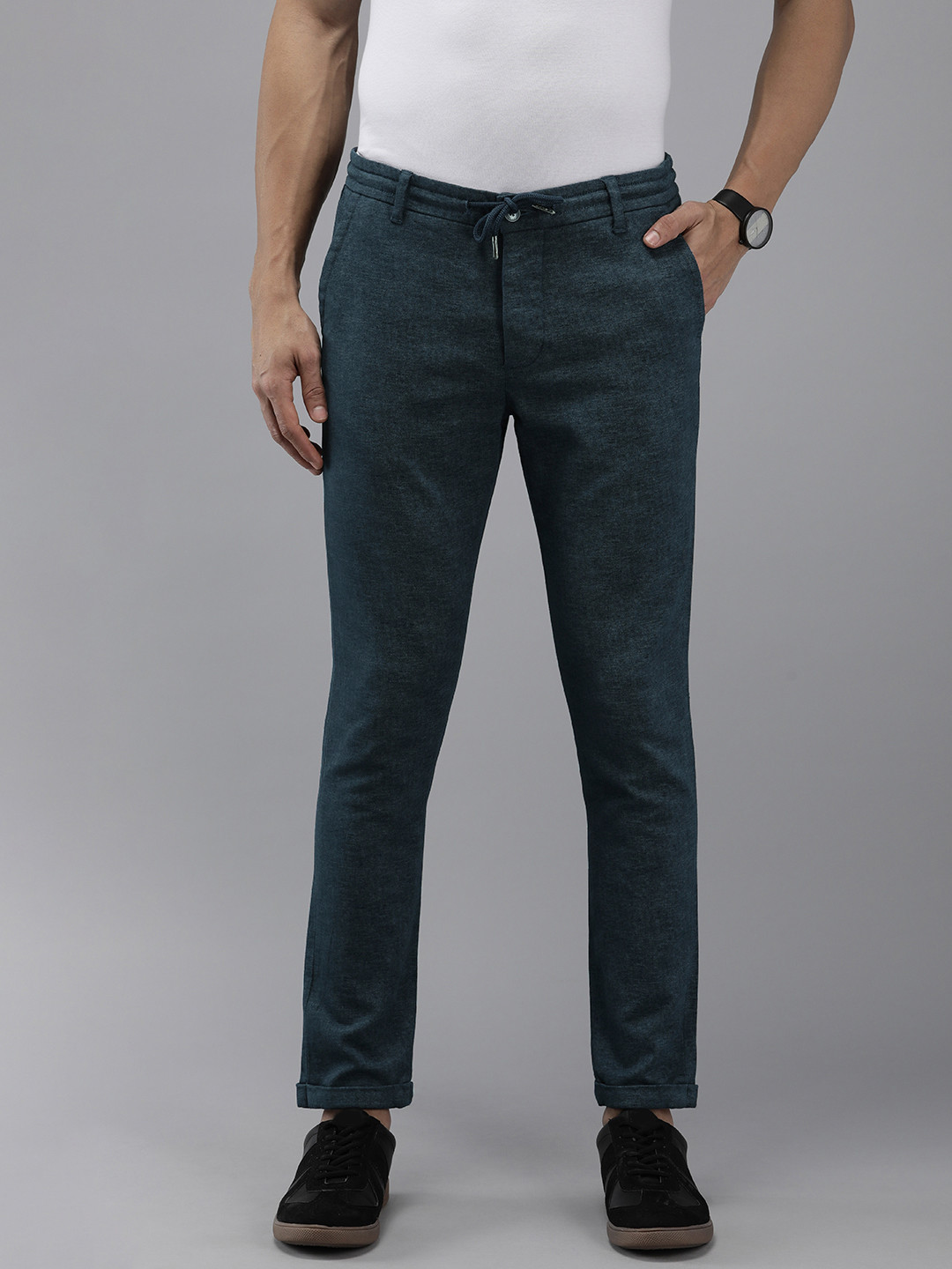 THE BEAR HOUSE Men Smart Tapered Fit Chinos