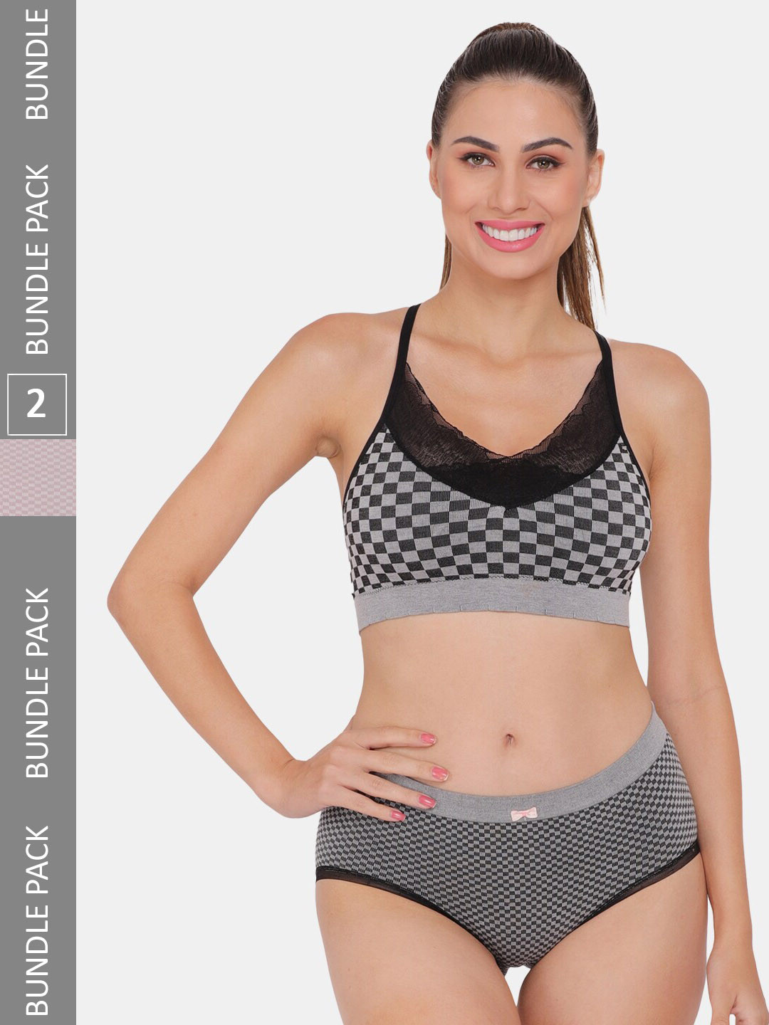 Amour Secret Pack Of 2 Sports Self-Design Lingerie