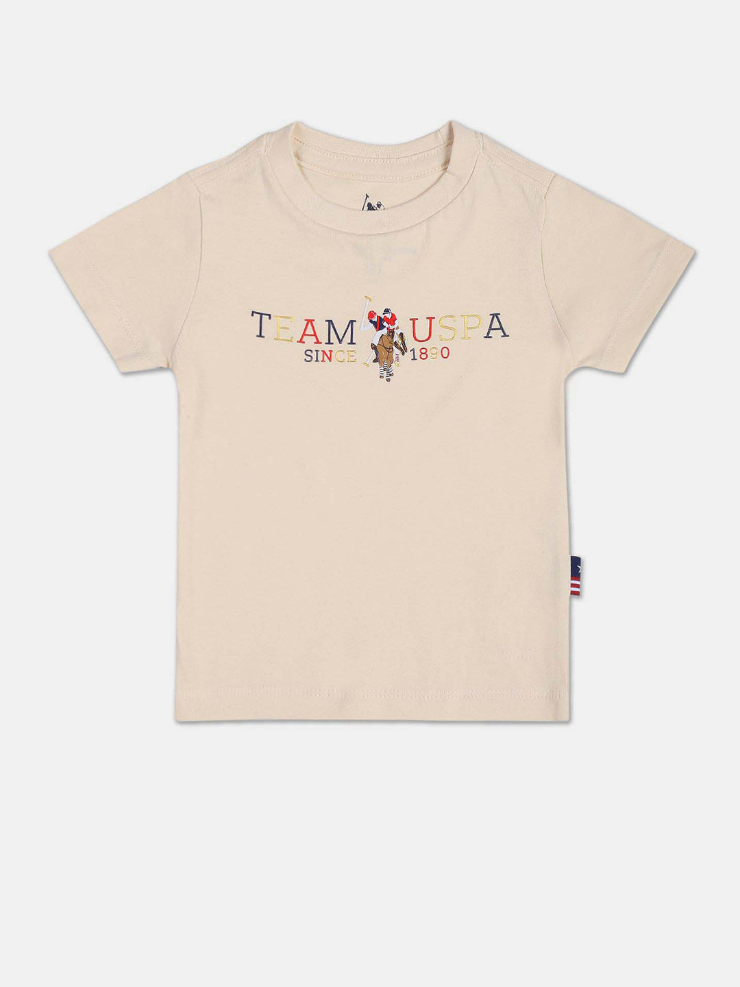 U.S. Polo Assn. Kids Boys Brand Logo & Graphic Printed Cotton T-shirt