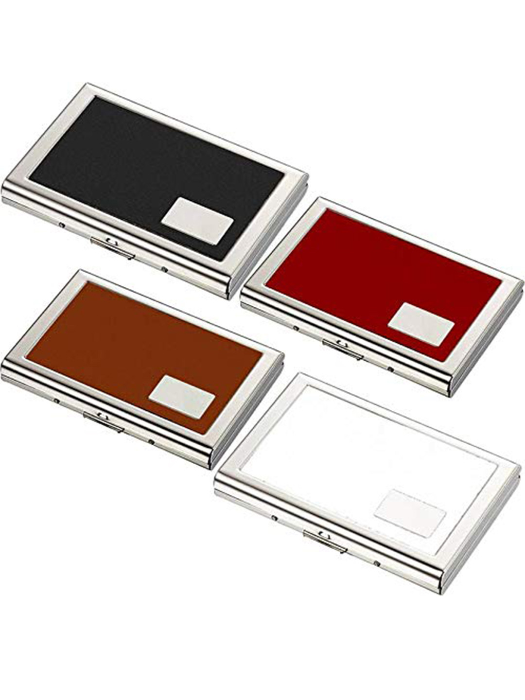 StealODeal Set of 4 Stainless Steel 6 Card Holder
