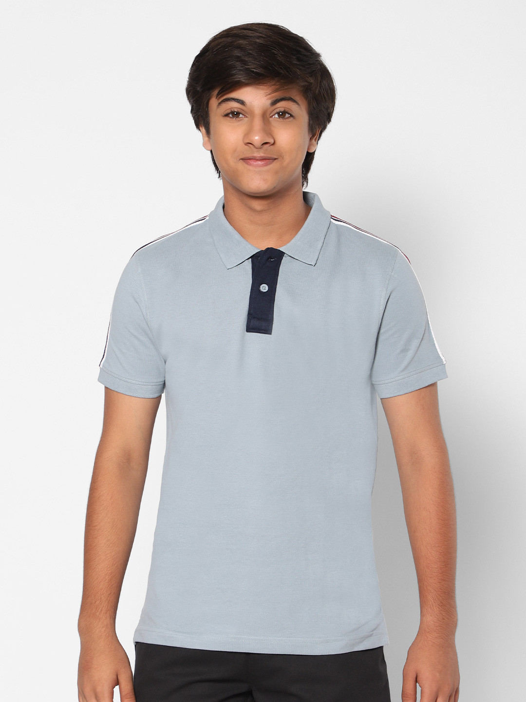 TeenTrums Boys Polo Collar Cotton T-shirt