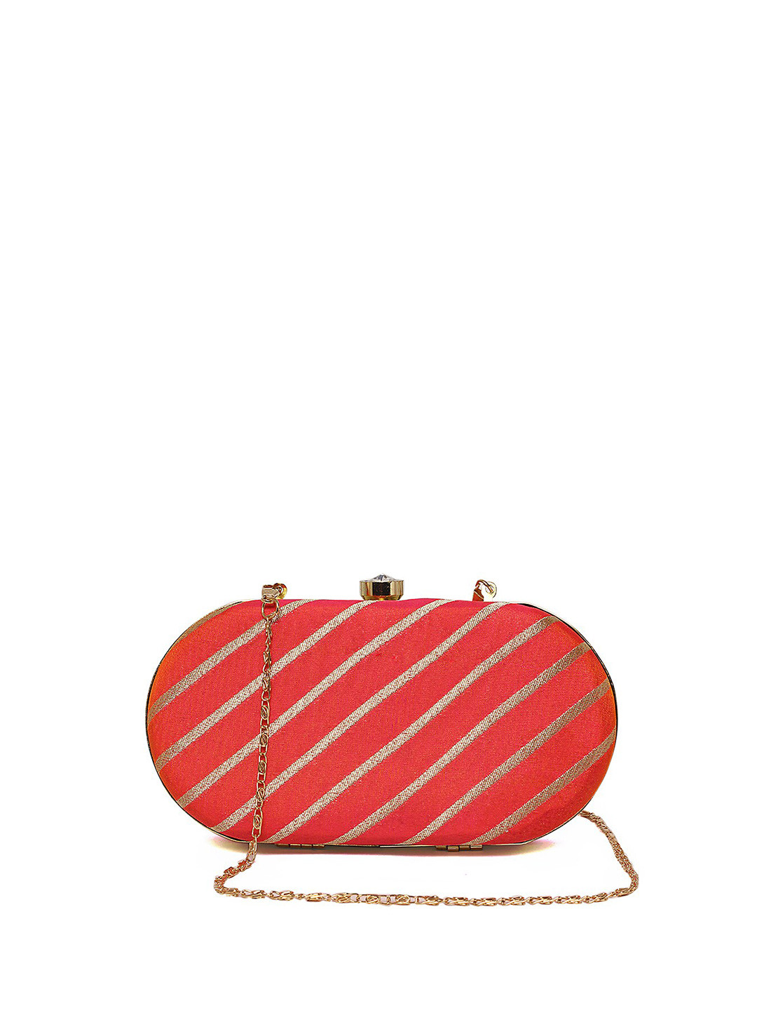 TRINK Printed Box Clutch with Chain Strap