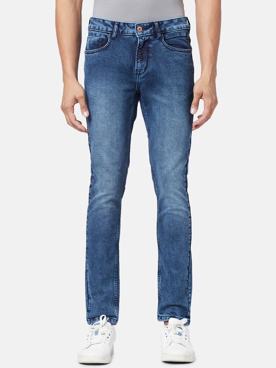 SF JEANS by Pantaloons Men Mid Rise Skinny Fit Light Fade Jeans