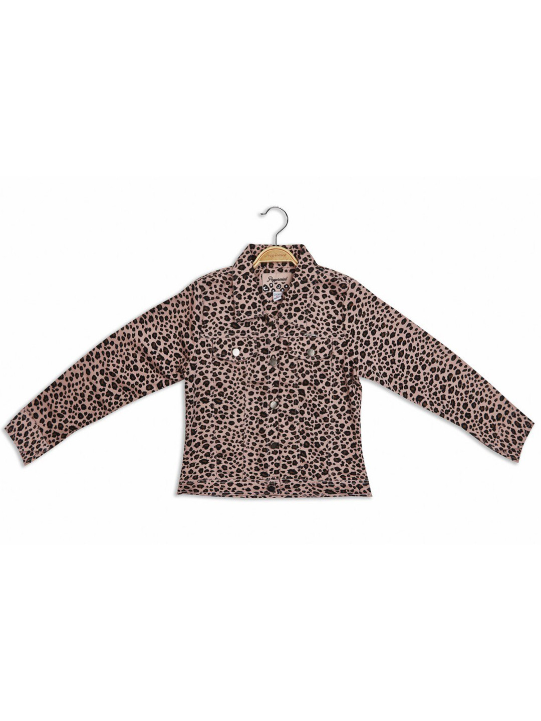 Peppermint Girls Animal Print Shirt Style Top