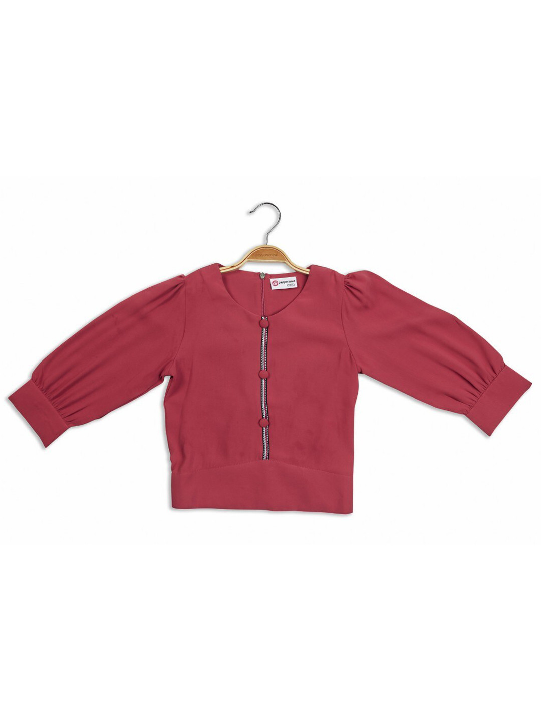 Peppermint Puffed Sleeve Top