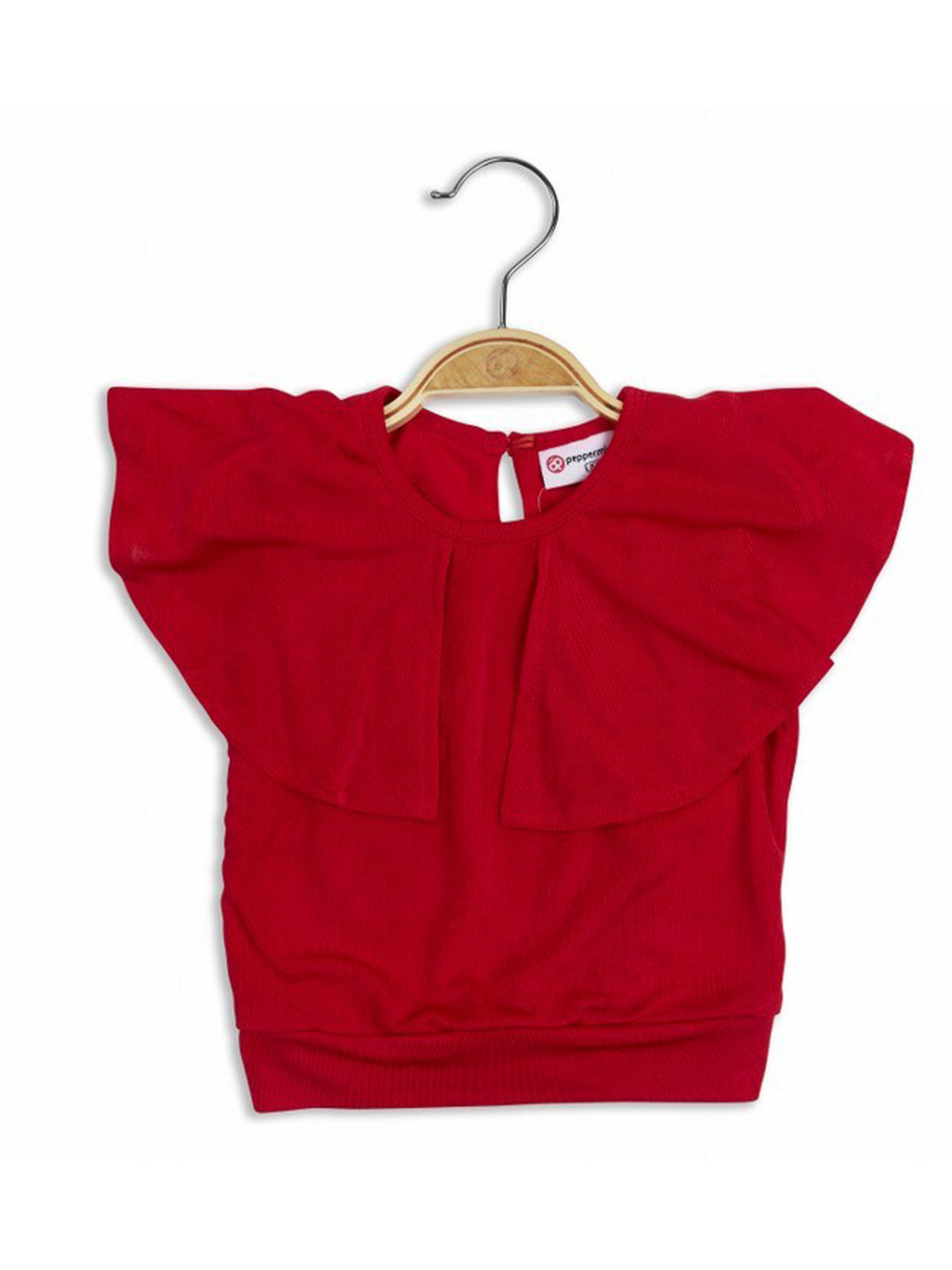 Peppermint Girls Sleeveless Ruffles Top