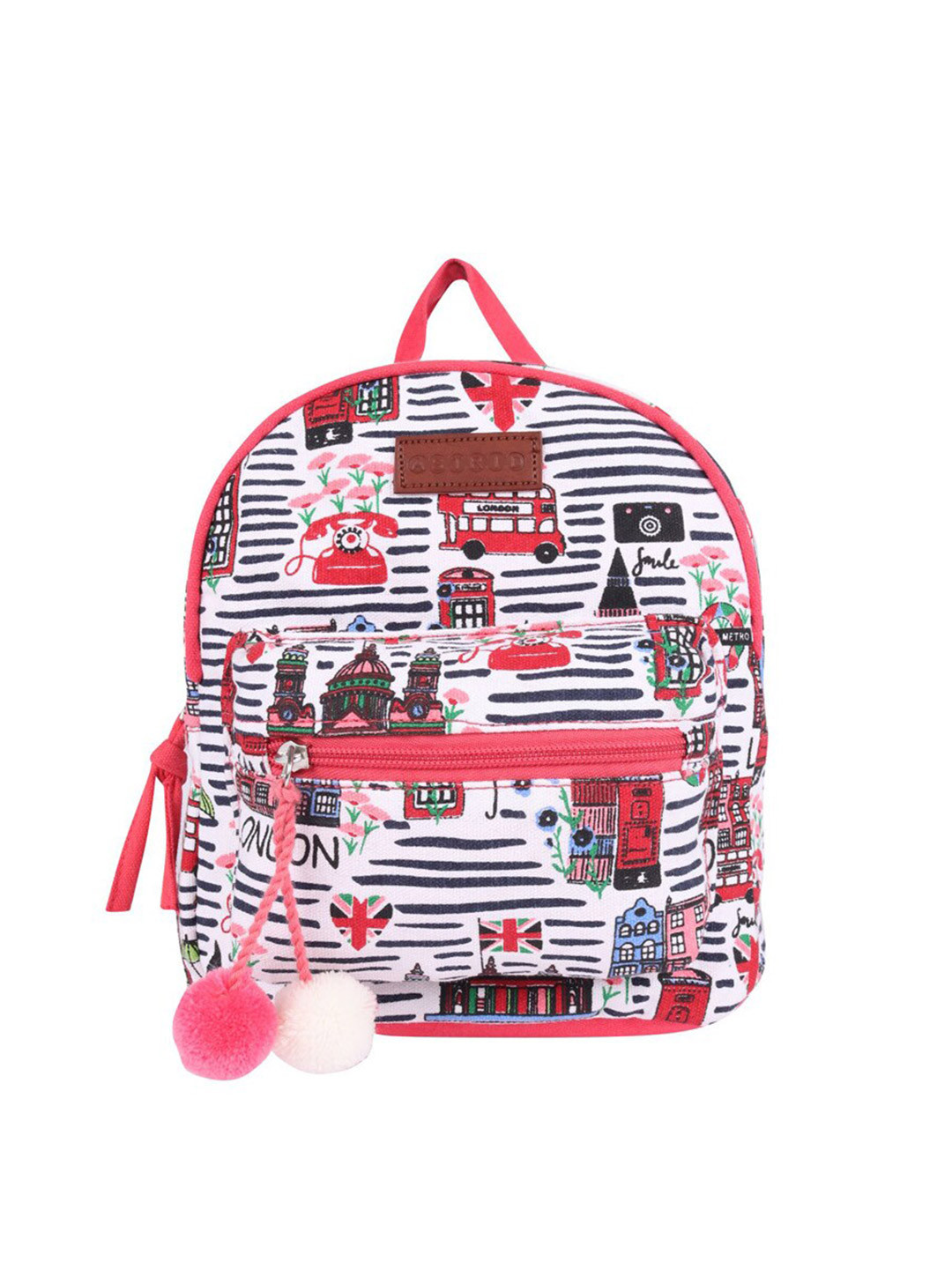 ASTRID Girls Printed Cotton Canvas Backpack