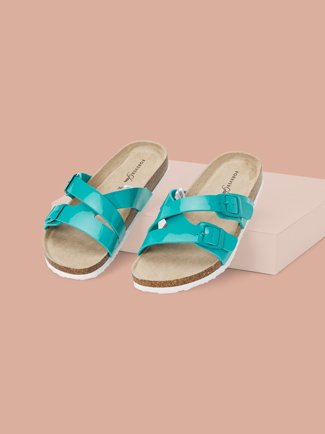 Forever Glam by Pantaloons Women Open Toe Flats with Buckles